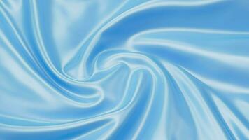 Abstract blue fabric silk texture background, 3d rendering. video