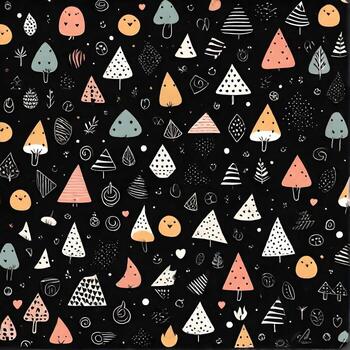 ai generado un modelo de un pequeño geométrico forma y linda forma para cuaderno foto