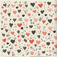 AI generated a pattern of a small love shape and cute shape for notebook photo