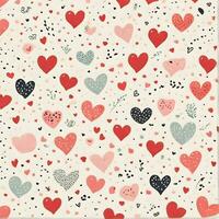 AI generated a pattern of a small love shape and cute shape for notebook photo