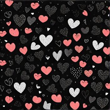 ai generado un modelo de un pequeño amor forma y linda forma para cuaderno foto