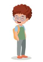 vector illustration of students in different postures