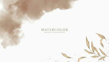 Abstract horizontal watercolor background. Neutral light colored empty space background illustration vector