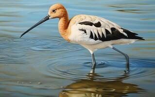 AI generated American Avocet photo