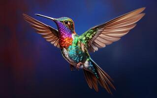 AI Generative Hummingbird Natural animal illustration photography photo