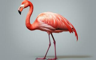 AI Generative American Flamingo bird photography photo