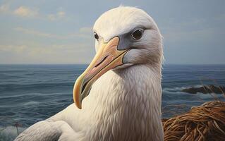 AI generated Albatross bird photo