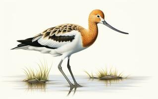 AI generated American Avocet photo