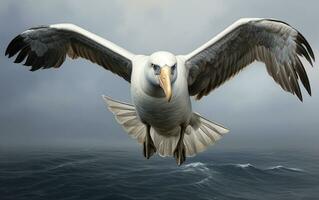 ai generado albatros pájaro foto