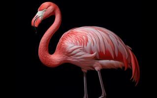 AI Generative American Flamingo bird photography photo