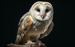 AI Generative Barn Owl bird photography photo