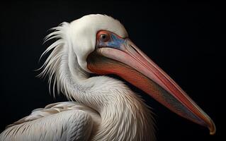 AI Generative Pelican bird Natural illustration photography photo