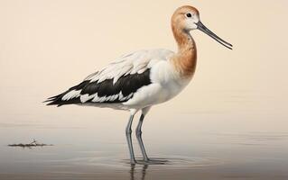 AI generated American Avocet photo