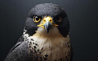 AI Generative Peregrine Falcon bird illustration photography photo