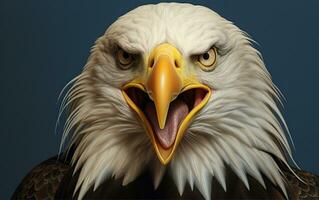 AI Generative Bald Eagle bird photography photo