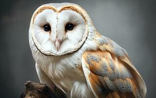 AI Generative Barn Owl bird photography photo