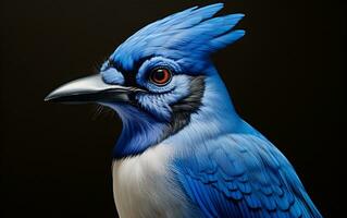 ai generativo azul arrendajo natural pájaro fotografía foto