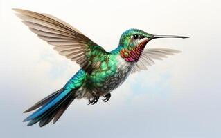 ai generativo colibrí natural animal ilustración fotografía foto