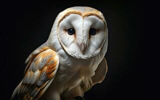 AI Generative Barn Owl bird photography photo