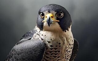 AI Generative Peregrine Falcon bird illustration photography photo