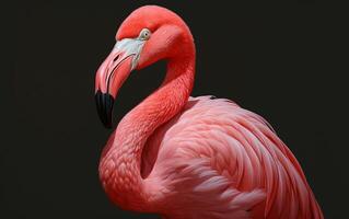 AI Generative American Flamingo bird photography photo