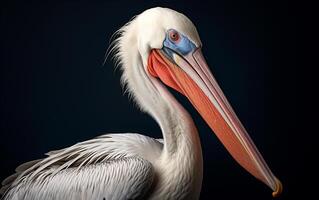 AI Generative Pelican bird Natural illustration photography photo