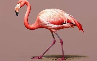 AI Generative American Flamingo bird photography photo