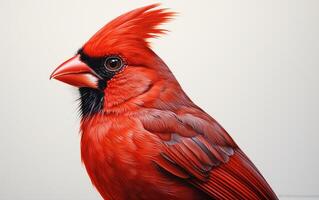 AI Generative Cardinal bird Natural animal photograph photo