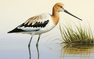 AI generated American Avocet photo