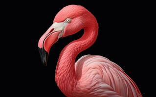 AI Generative American Flamingo bird photography photo