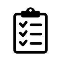 Clipboard icon. Checklist icon of an approved document. Project completed. Tasks vector icon. Task completed.