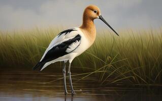 AI generated American Avocet photo