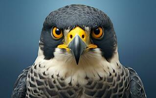 AI Generative Peregrine Falcon bird illustration photography photo