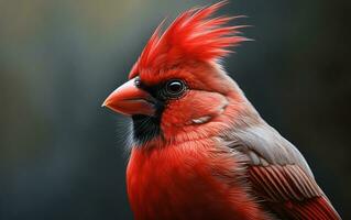 AI Generative Cardinal bird Natural animal photograph photo