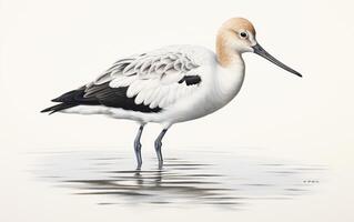 AI generated American Avocet photo