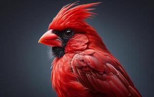 AI Generative Cardinal bird Natural animal photograph photo