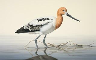 AI generated American Avocet photo