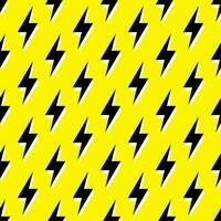 Thunder vector seamless pattern, wallpaper. Bolt symbol pattern. Yellow  seamless pattern with electric lightning bolts.