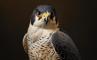 AI Generative Peregrine Falcon bird illustration photography photo