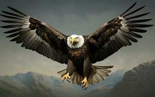 AI Generative Bald Eagle bird photography photo