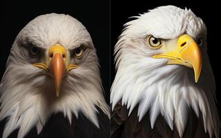 AI Generative Bald Eagle bird photography photo