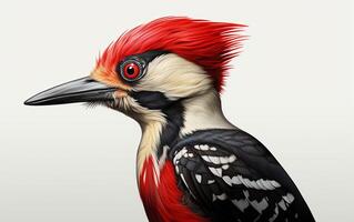 AI Generative Woodpecker bird on natural environment photo