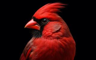 AI Generative Cardinal bird Natural animal photograph photo