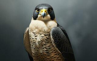 AI Generative Peregrine Falcon bird illustration photography photo