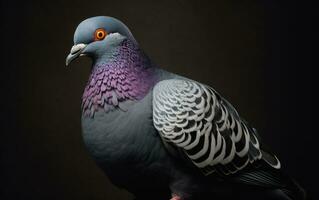 AI Generative Pigeon bird realistic photography photo