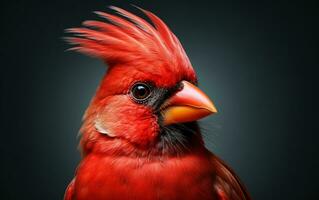 AI Generative Cardinal bird Natural animal photograph photo