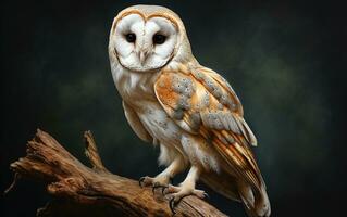 AI Generative Barn Owl bird photography photo