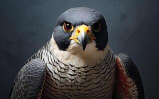 AI Generative Peregrine Falcon bird illustration photography photo