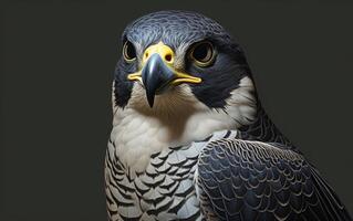 ai generativo halcón peregrino halcón pájaro ilustración fotografía foto