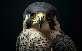 AI Generative Peregrine Falcon bird illustration photography photo